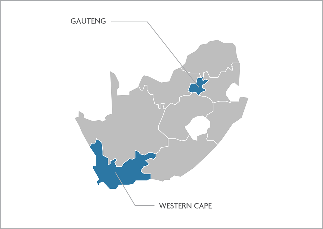 South Africa  map
